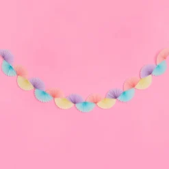 Outlet xo, Fetti Pastel Tissue Fan Banner