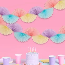 Outlet xo, Fetti Pastel Tissue Fan Banner
