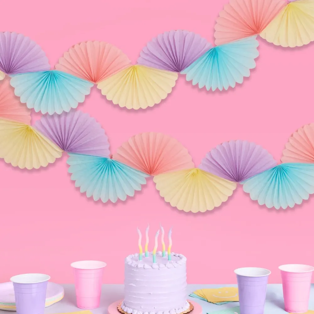 Outlet xo, Fetti Pastel Tissue Fan Banner