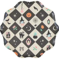 Best Meri Meri Patchwork Halloween Reusable Large Plates