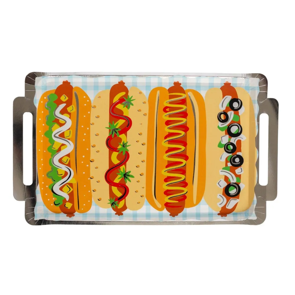 Outlet Jollity & Co. + Daydream Society Patriotic Hot Dog Platter Shaped Plates