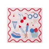 Best Bonjour Fete Patriotic Picnic Icon Large Napkins