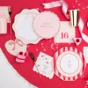 Sale Bonjour Fete Petal Pink Bow Heart Large Napkins