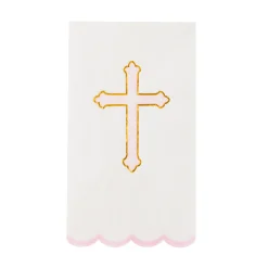Online Bonjour Fete Petal Pink Cross Guest Towels