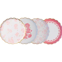 Discount Bonjour Fete Petal Pink Elegant Floral Dessert Plates