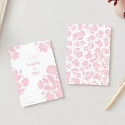 Sale Bonjour Fete Petal Pink Elegant Floral Digital Party Invitation Download