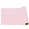 New Bonjour Fete Petal Pink Gingham Table Runner