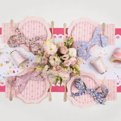 Discount Bonjour Fete Petal Pink Lacy Floral Table Runner
