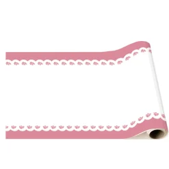 Discount Bonjour Fete Petal Pink Lacy Floral Table Runner