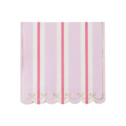 Sale Bonjour Fete Petal Pink Regency Stripe Large Napkins