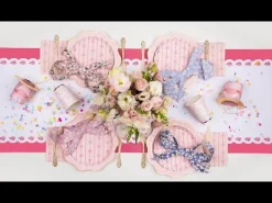 New Bonjour Fete Petal Pink Signature Bow Large Napkins
