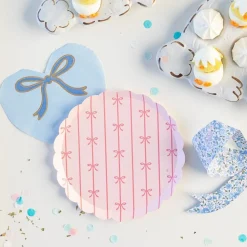 New Bonjour Fete Petal Pink Signature Bow Small Plates