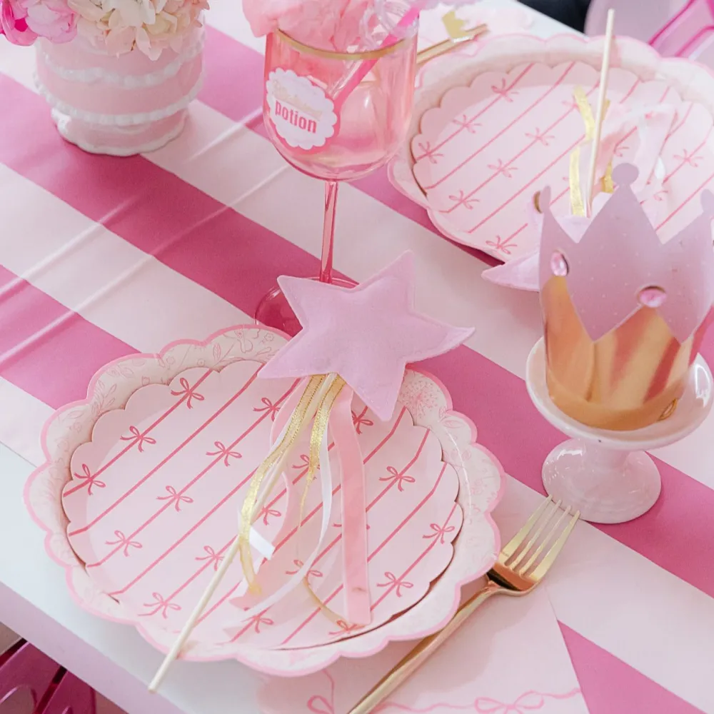 New Bonjour Fete Petal Pink Signature Bow Small Plates