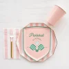 Sale Bonjour Fete Petal Pink Signature Cabana Stripe Guest Towels