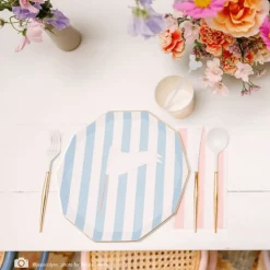 Sale Bonjour Fete Petal Pink Signature Cabana Stripe Guest Towels