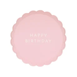 Hot Bonjour Fete Petal Pink Signature Happy Birthday Small Plates