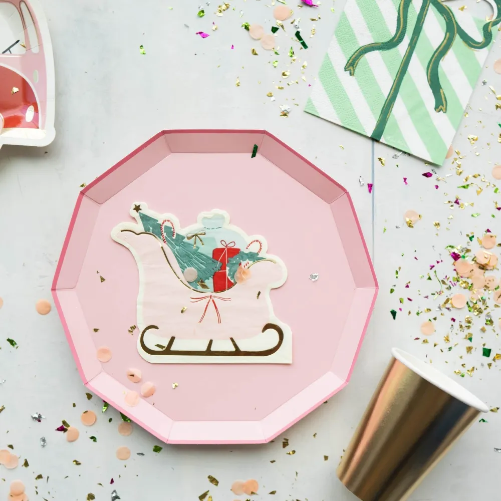 Hot Bonjour Fete Petal Pink Signature Large Plates