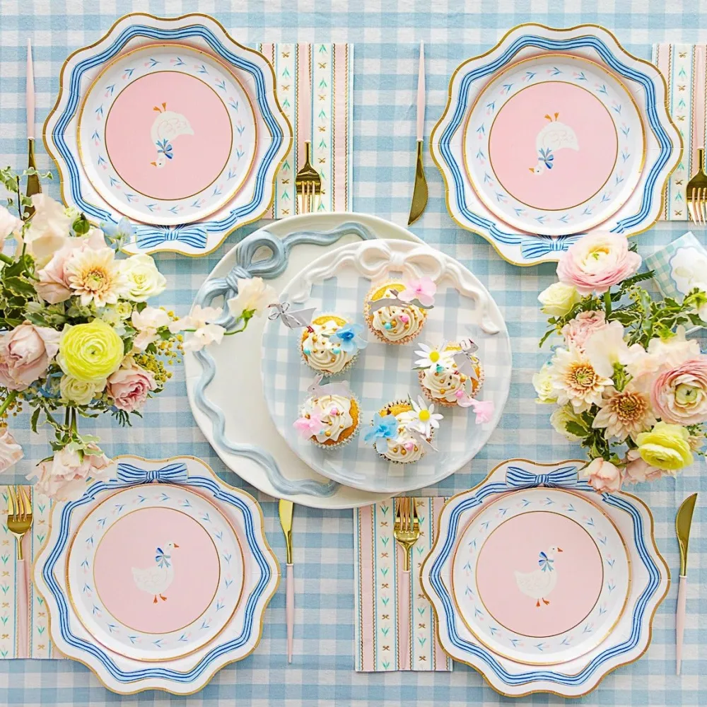 Sale Bonjour Fete Petal Pink Sweet Goose Small Plates