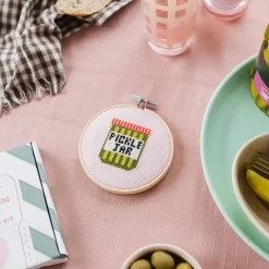 Clearance Cotton Clara Craft Kits & Supplies Pickle Jar Cross Stitch Kit