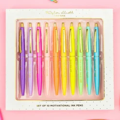 Hot Taylor Elliott Designs 10 Piece Motivational Pen Set