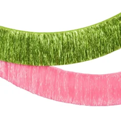 xo, Fetti Pink and Green Fringe Banner Set