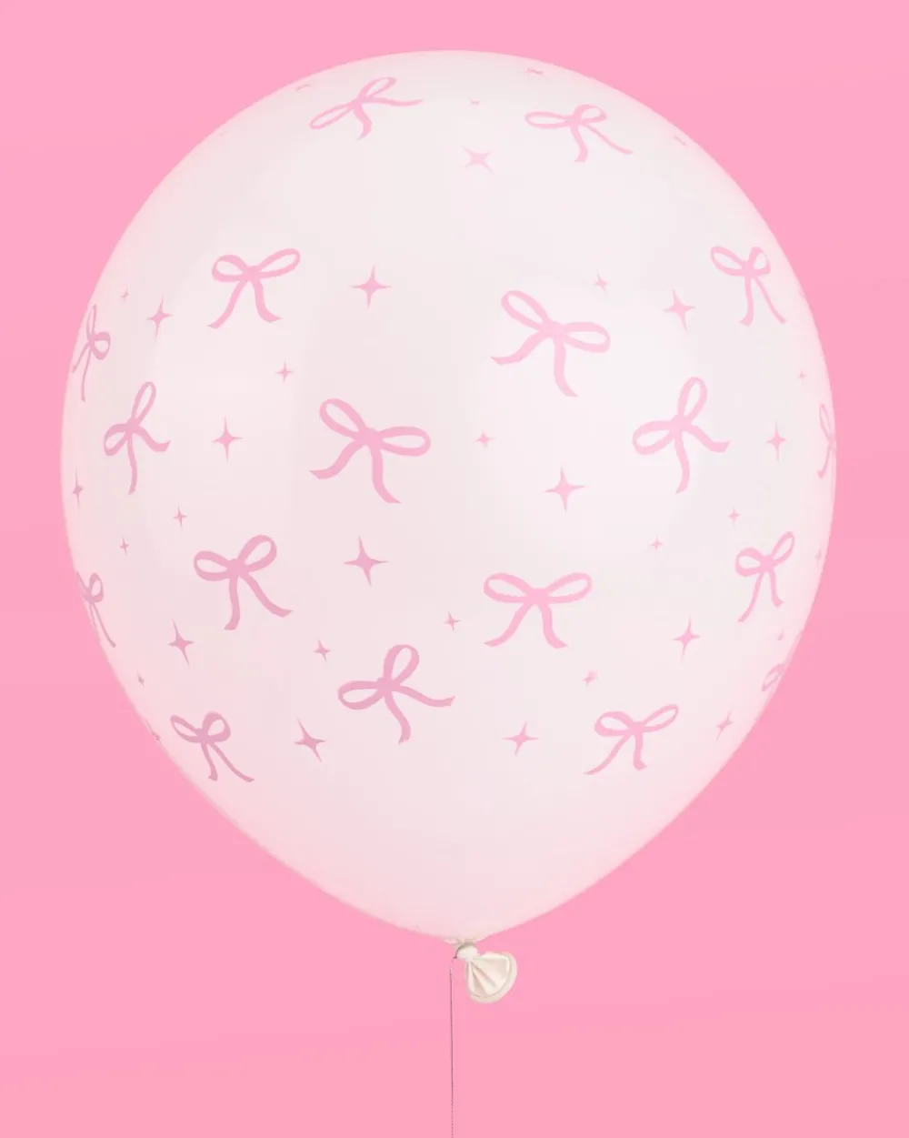 Hot xo, Fetti Pink Bow Bridal Latex Balloons