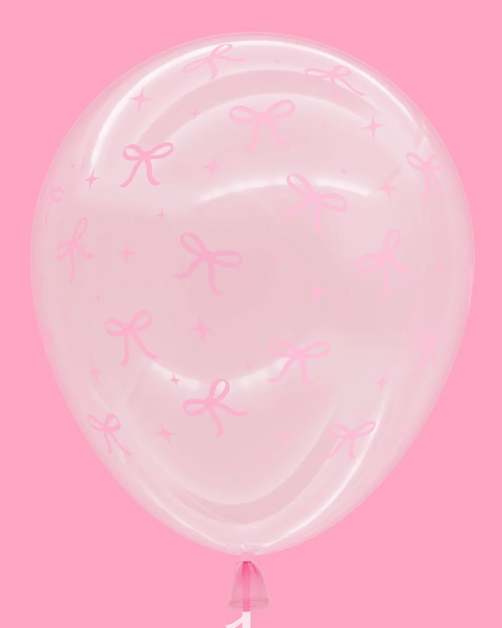 Hot xo, Fetti Pink Bow Bridal Latex Balloons