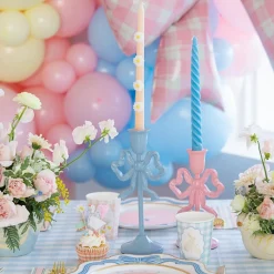 Best Raz Pink Bow Candlestick Holder