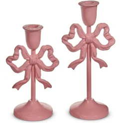 Best Raz Pink Bow Candlestick Holder