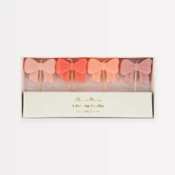 Sale Meri Meri Pink Bow Shaped Candles