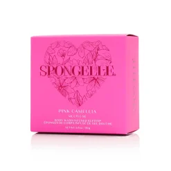 New Spongellé Pink Camellia Heart Buffer Sponge