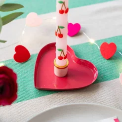 Sale Talking Tables USA Pink Cherry Taper Candles