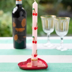 Sale Talking Tables USA Pink Cherry Taper Candles