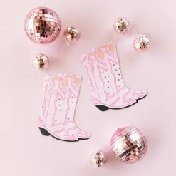 Jollity & Co. + Daydream Society Pink Cowgirl Boot Shaped Napkins