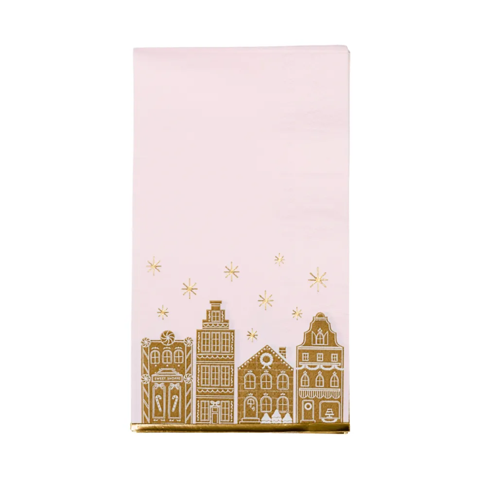 Best Bonjour Fete Pink Gingerbread Guest Towels