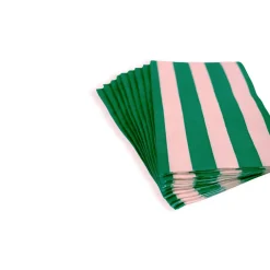 Outlet Bonjour Fete Pink & Green Signature Cabana Stripe Guest Towels