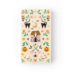Bonjour Fete Pink Haunted House Cottagecore Guest Towels
