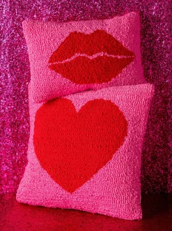 Best Shiraleah Retail Pink Heart Pillow