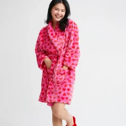 Clearance Shiraleah Retail Pink Hearts Robe
