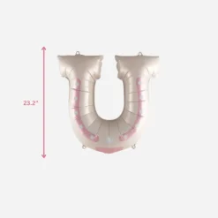 New Partybarco Pink Horseshoe Foil Balloon
