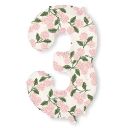 Rifle Paper Co Pink Hydrangea Number Foil Balloon