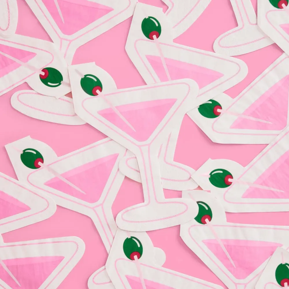 Hot xo, Fetti Pink Martini Napkins