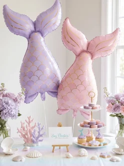 New Zoey Christina Pink Mermaid Tail Foil Balloon