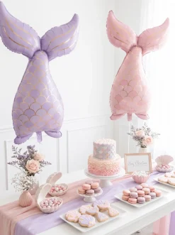 New Zoey Christina Pink Mermaid Tail Foil Balloon