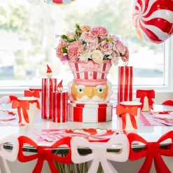 New December Diamonds Pink Nutcracker Cookie Jar