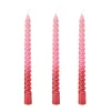 Clearance Packed Party Pink Ombre Taper Candles
