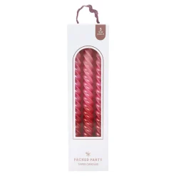 Clearance Packed Party Pink Ombre Taper Candles