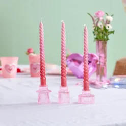 Clearance Packed Party Pink Ombre Taper Candles