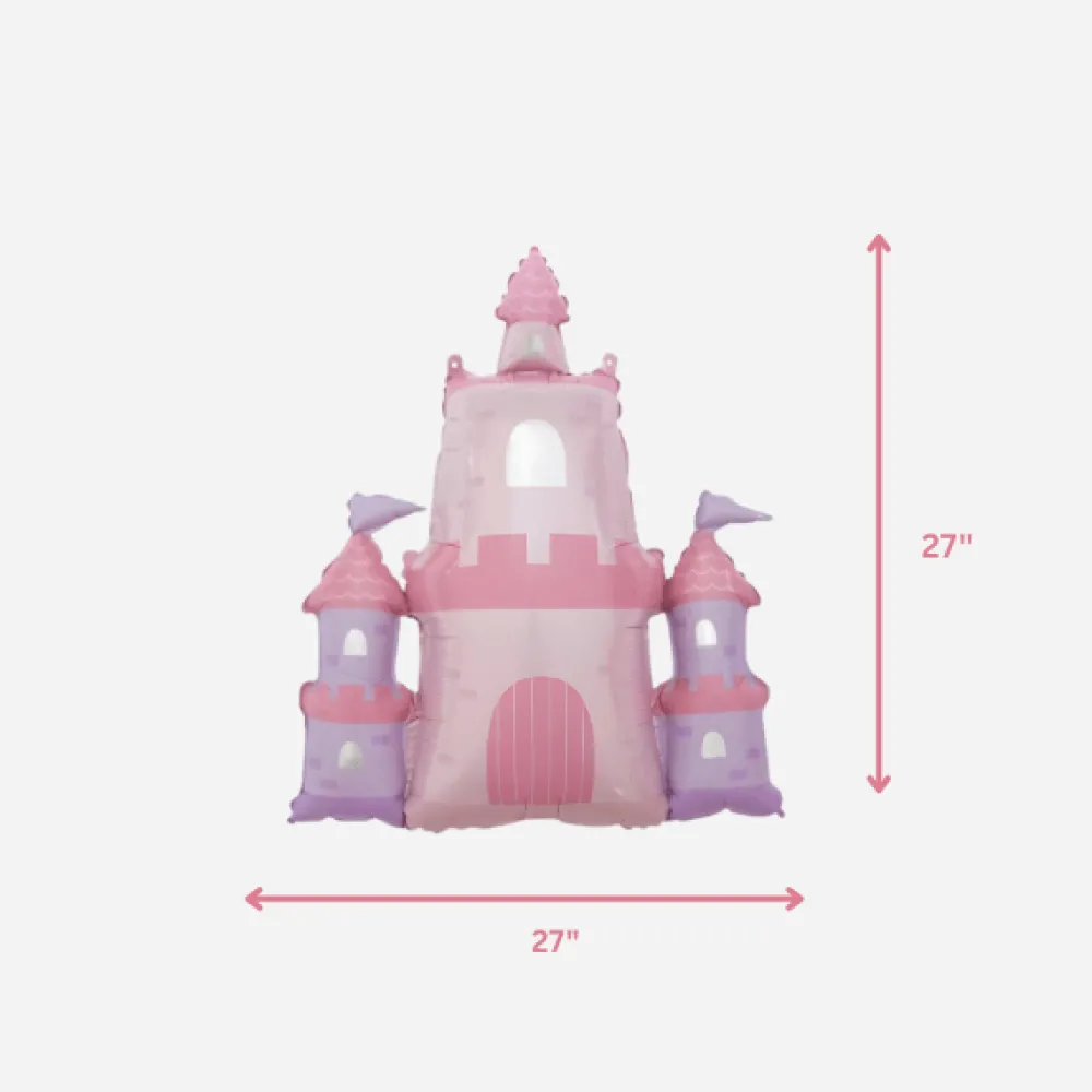 Hot Partybarco Pink Princess Castle Foil Balloon