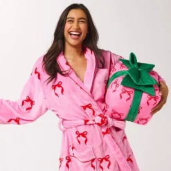 Outlet Shiraleah Retail Pink & Red Bow Robe